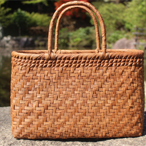 99002 山葡萄 かごバッグ 網代編み やまぶどう 山ぶどう カゴバッグ