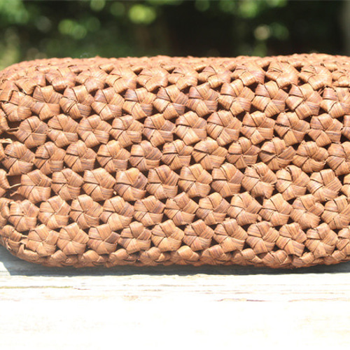 99003 六角花結び編み 山葡萄 かごバッグ やまぶどう 山ぶどう カゴ