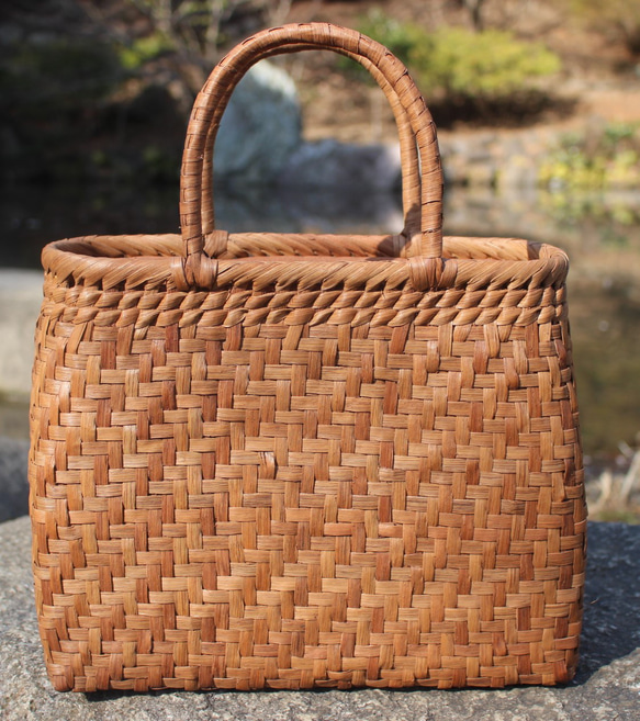 98188 山葡萄 かごバッグ 網代編み やまぶどう 山ぶどう カゴバッグ