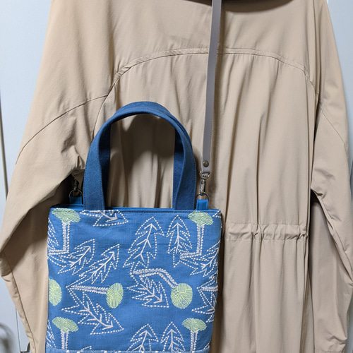 春色ミナペルホネントート【tanpopo/bule】タンポポイブルー