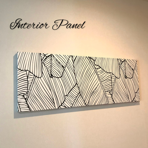 インテリアパネル ボタニカル柄ゴールド70☆インテリア雑貨 壁飾り