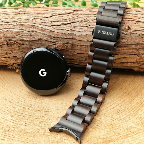 Google Pixel Watch グーグル ピクセル ウォッチ 木製バンド 20mm幅