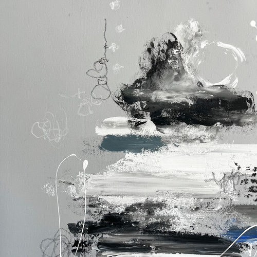 現代アート 70×50㎝ フレーム付き テクスチャーアート モダン 絵画