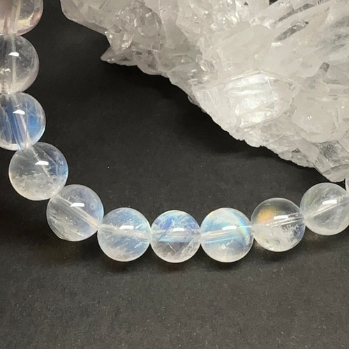 高品質 5A ホワイトラブラドライト（レインボームーンストーン