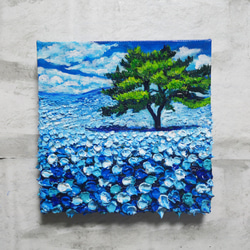 油絵 絵画 【海のお花畑】 絵画 HR 通販 14000269｜Creema(クリーマ