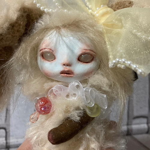 アートドール ☆ 兎の女の子 ☆ 創作人形 ☆ うさぎ ☆ 283 ぬいぐるみ