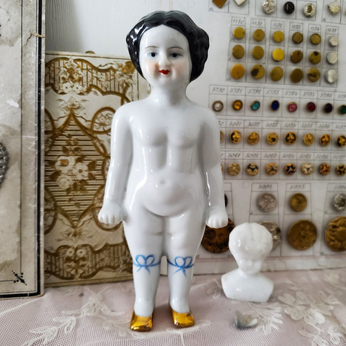 ドイツ 19世紀後半 フローズンシャーロット 15.8cm その他人形 Mon