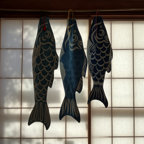 藍染鯉のぼり 3点セット 端午の節句 子供の日 手染め 伝統工芸 その他