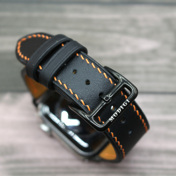 MODIGI アップルウォッチ レザーバンド 本革 ベルト Apple Watch 45mm