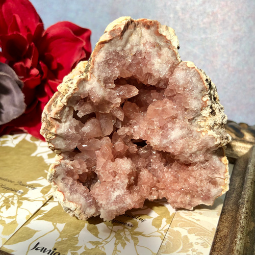 超希少石⭐︎ジオードピンクアメジスト 223g《深い癒しと愛の引き寄せ