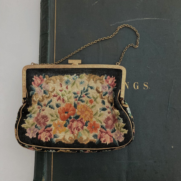 アンティーク オーストリア製 プチポワンバッグ 1930年代 ミニパース