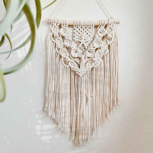 海を感じるマクラメタペストリー꙳⋆ タペストリー・壁掛け MYCOT