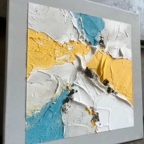 現代アート 30×30㎝ テクスチャーアート モダン アートパネル