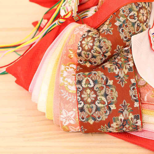 雛人形 新古今雛 小三五親王飾り 正絹帯 桜華 金屏風 工房天祥