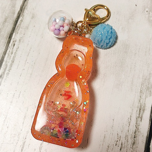 ラムネシェイカー◇シャカシャカキーホルダー サイダー ソーダ