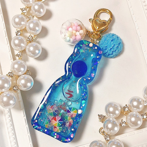 ラムネシェイカー◇シャカシャカキーホルダー サイダー ソーダ