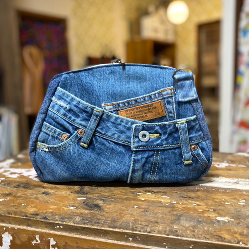 ハニトさまオーダー♪デニムリメイクショルダーバッグ ショルダー