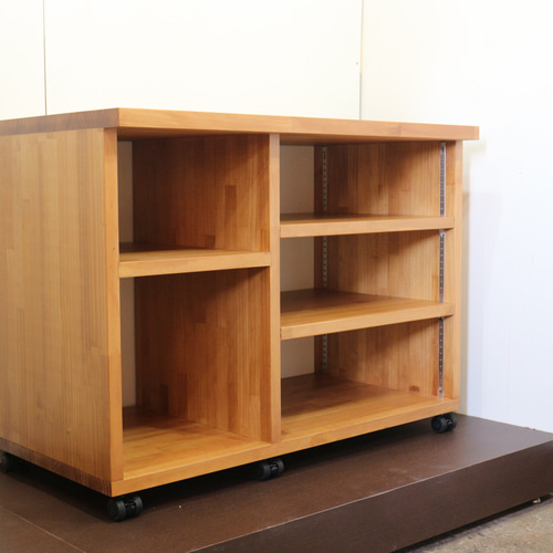 オーディオラックBOXタイプA 木製（無垢材）受注後製作 レコードラック