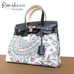 ハンドメイド 帯リメイクバッグ ハンド バッグ 2way #409 30サイズ#73