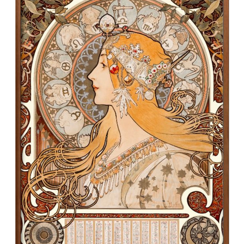 1-7962 ポスター 絵画 A3サイズ『アルフォンス・ミュシャ』アート