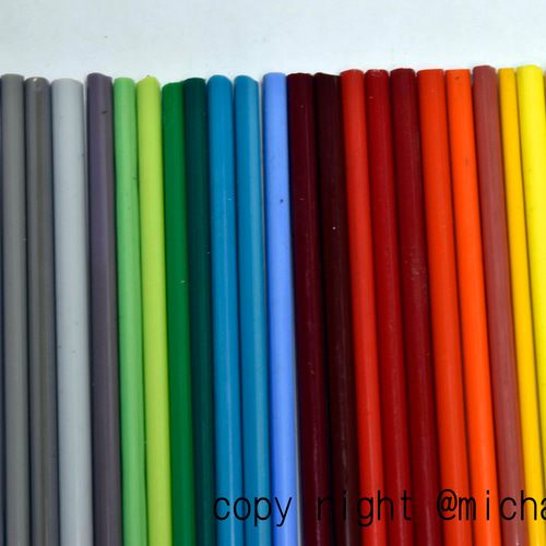 モレッティのガラス棒 不透明系 GLASS ROD OP25色25本10CM ＃トンボ玉