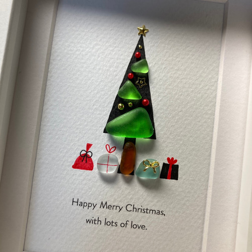 シーグラスアート「クリスマスツリー」 その他アート ゆきみ工房 通販