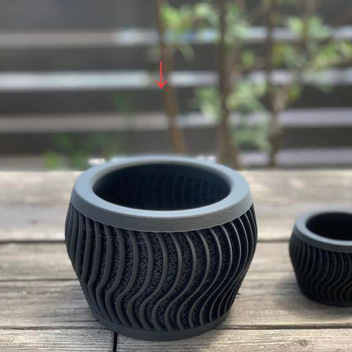 メッシュ植木鉢 ジャイロイド植木鉢 (波) 一輪挿し・花瓶・花器 VERLEN