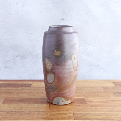 備前焼 口付花入【D】【陶器・花器・フラワーベース】 一輪挿し・花瓶