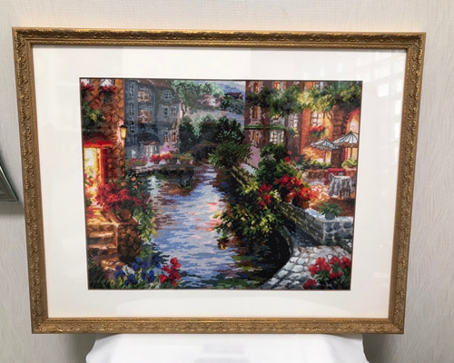 手刺繍 刺繍絵 額装 風景 その他アート hareruya 通販 15154974