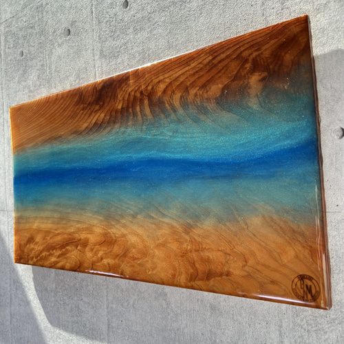 レジンアート 海アート エポキシレジンアート インテリア ロゴ その他