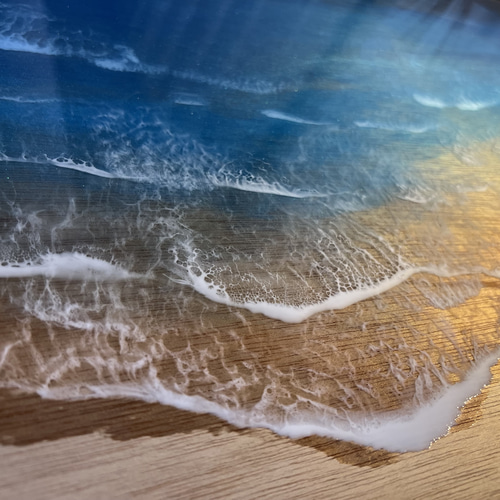 レジンアート 海アート エポキシレジンアート インテリア 壁掛け