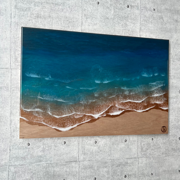 レジンアート 海アート エポキシレジンアート インテリア 壁掛け