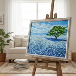 油絵 油彩 油彩画 絵 絵画【桜の大樹】 絵画 HR 通販 7202122