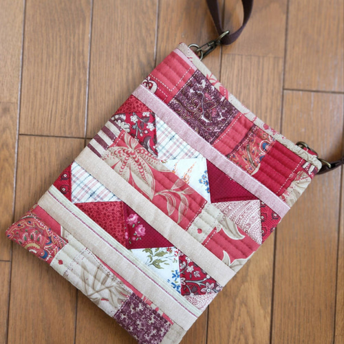 一点限定】すべてこうの早苗さんの生地で＊パッチワークのショルダー