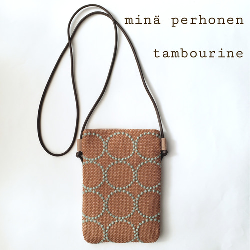 スマホショルダー ミナペルホネン タンバリン スマホポシェット