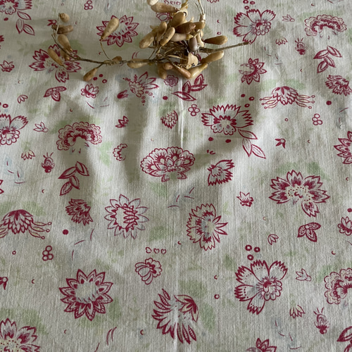 フランスアンティークファブリック花柄 素材 はぎれ Prisca 通販