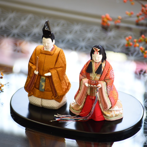 木目込み人形 雛人形 【陽光雛】（黄櫨染） ひな人形・雛飾り 有松人形