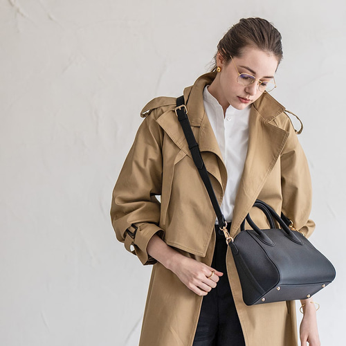 第2世代 Mサイズ 本革 2way トートバッグ ゴールド金具 グレージュ