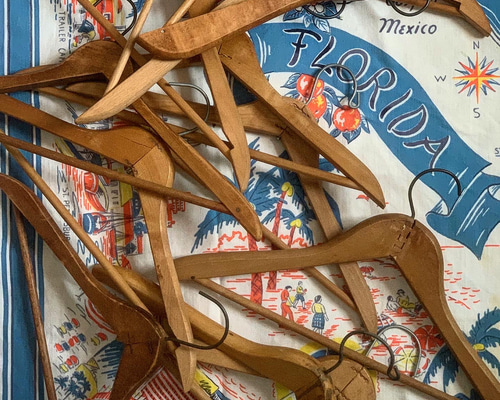 再入荷！！！！ビンテージ木製ハンガー アメリカ製 【Made in USA 1950