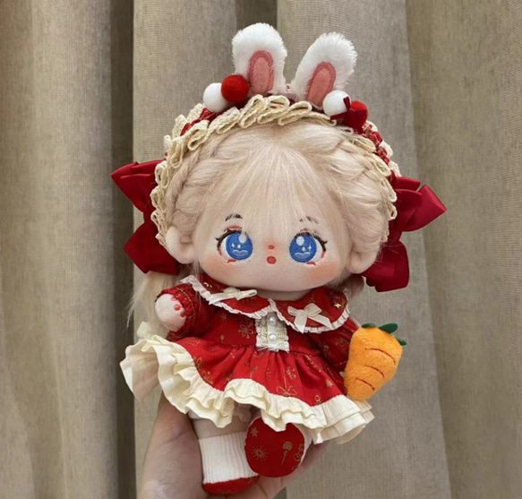 20cmぬいぐるみ服 着せ替えぬいぐるみ 赤兎キャンディーセット ぬい服