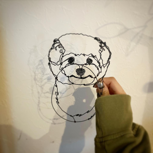 ワイヤーアート トイプードル 犬 立体・オブジェ f.k 通販 16430874