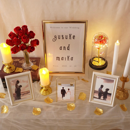 ウェルカムスペースセット＊美女と野獣風 ウェルカムボード different