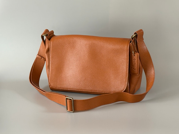 復刻】キャメル 2way 本革 郵便屋さんのショルダーバッグ ユニセックス
