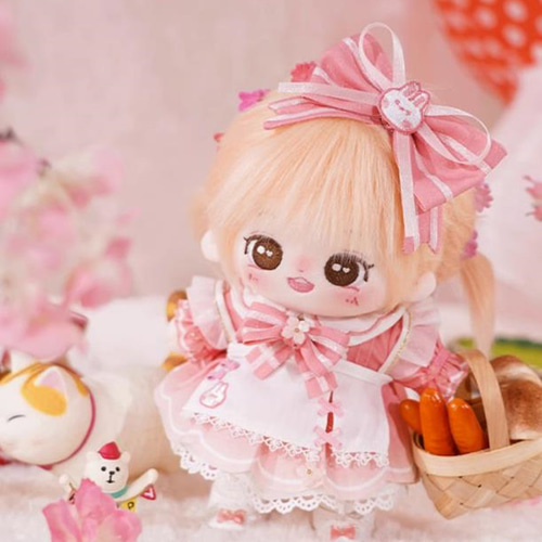 20cmぬいぐるみ服 着せ替えぬいぐるみ 桜奇跡セット ぬい服 蝶結び髪