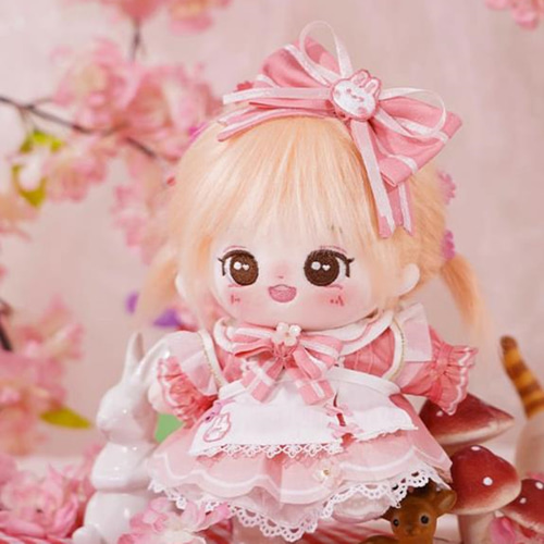 20cmぬいぐるみ服 着せ替えぬいぐるみ 桜奇跡セット ぬい服 蝶結び髪