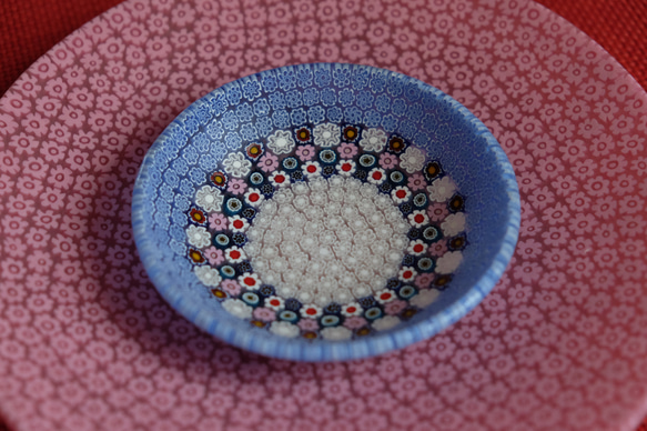 ベネチアンガラス ヴェネチアンガラス ミルフィオリ お皿 プレート