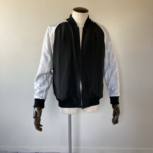 スカジャン 鳳凰 黒留袖 ブルゾン 着物リメイク ジャンパー 羽織 和柄