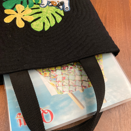 ハワイアンキルトバッグ 猫バッグ トートバッグ パッチワーク