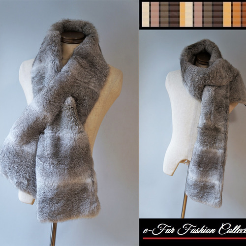 優しい男に魅せる柔らかな雰囲気☆幻のチンチララパン毛皮マフラー