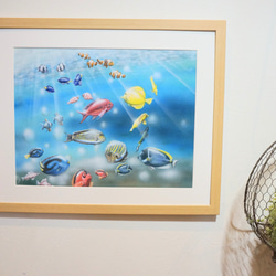 原画 アクリルアート 熱帯の魚たち F6サイズ 絵画 troutfisher15 通販